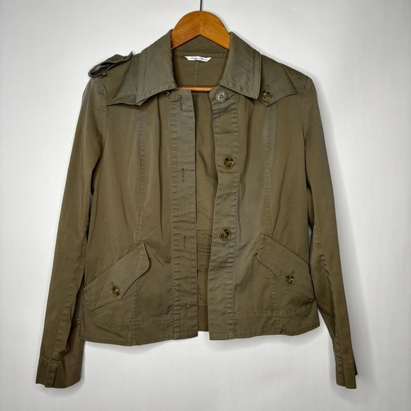 MaxMara Military Jacket Trench Coat size 8 - Picture 1 of 13